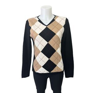 Charter Club women’s two-ply CASHMERE  V-neck pull over sweater ￼size‎ medium